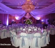 Purple Center Point Drape - Package Style